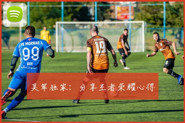 吴军独家：分享王者荣耀心得